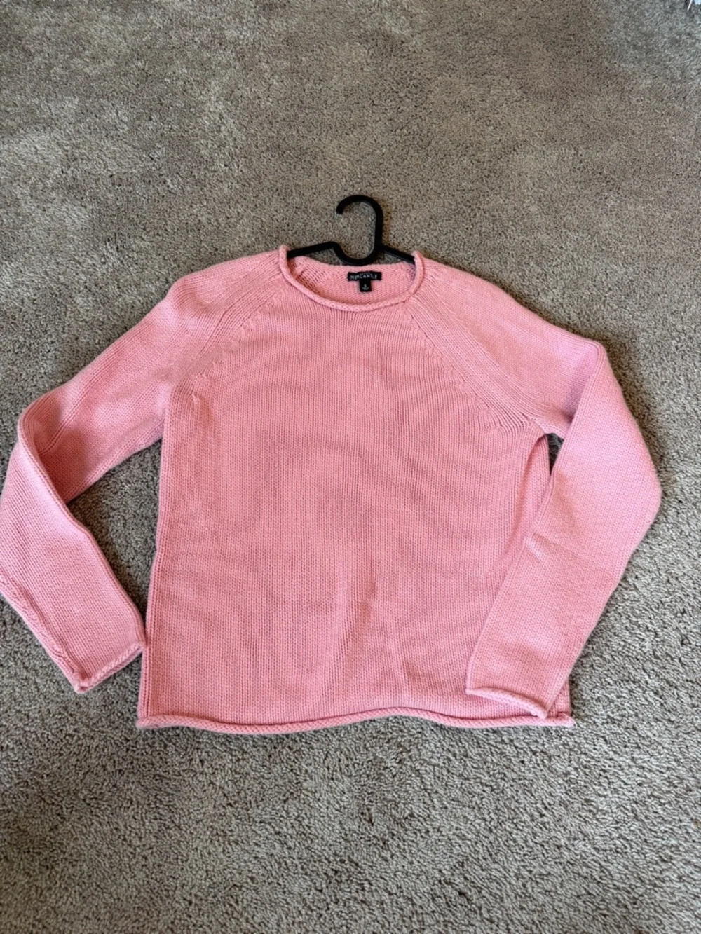 J. Crew Pink Crewneck Sweater